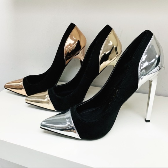 Shoes - Gold Rose heels